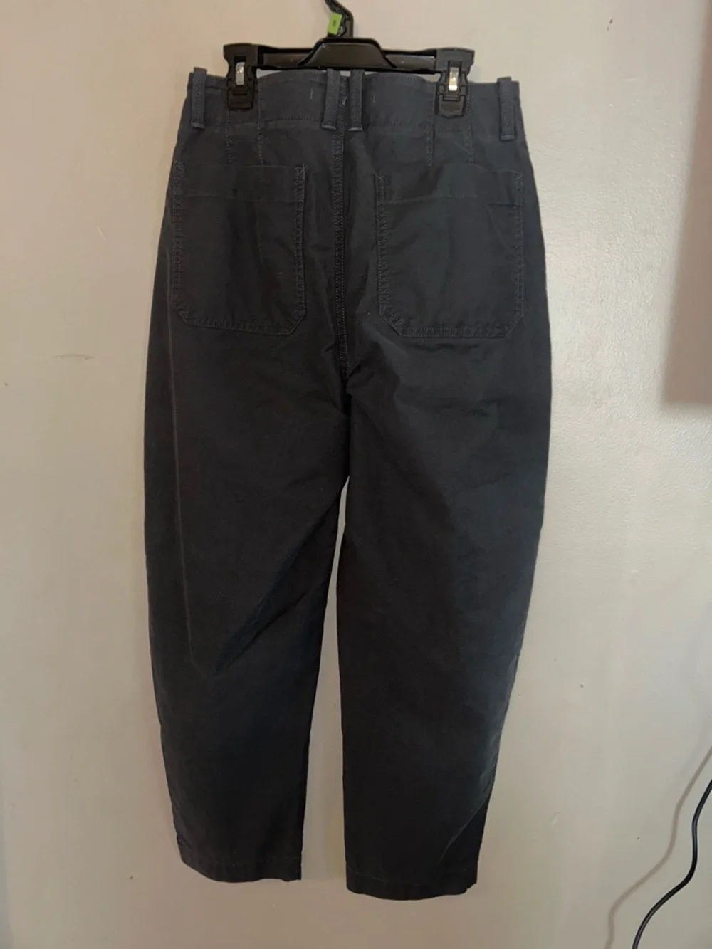 Banana Republic Pants - dark gray barrel leg utility chino - Picture 6 of 14
